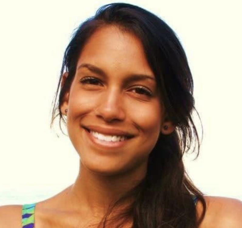 headshot of a brunette woman